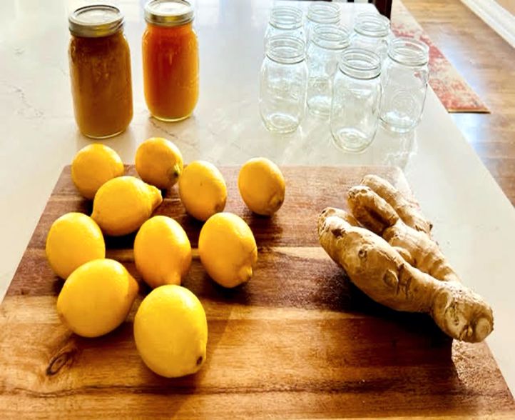 Raw Honey, Lemon and Ginger Stacked & Shaken